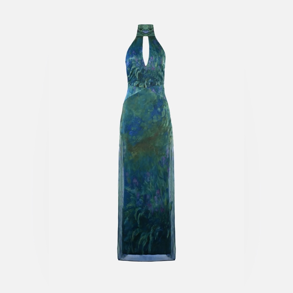 NWT - yllwthelabel Monet Dress - Irises size L - Picture 7 of 7